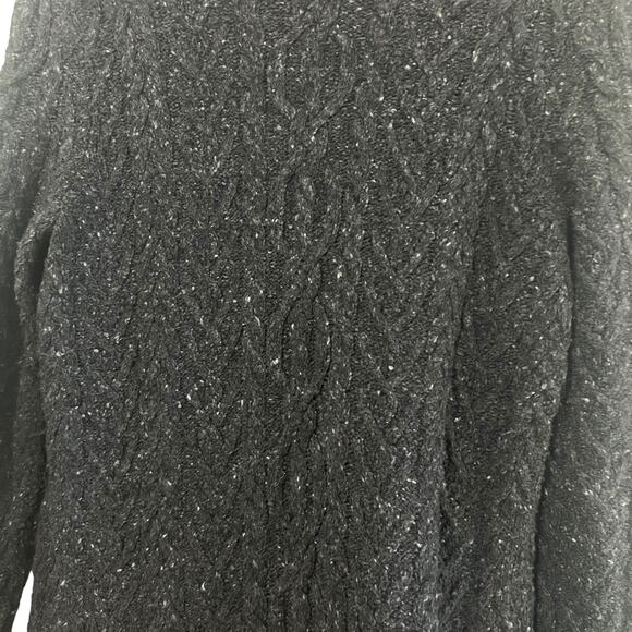 Lauren Ralph Lauren Cable Knit Wool Cashmere Blend Duster Cardigan Size Medium - Picture 5 of 5